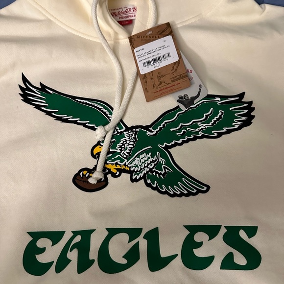 Eagles mitchell and ness hoodie Clearance